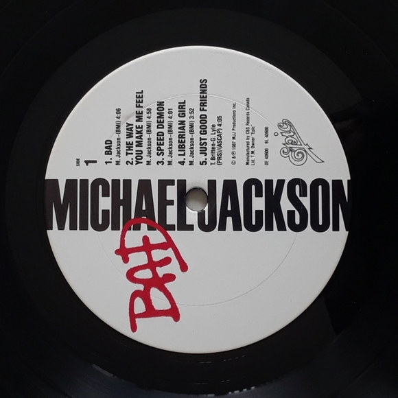 Michael Jackson. Bad. 1987 - Picture 8 of 9